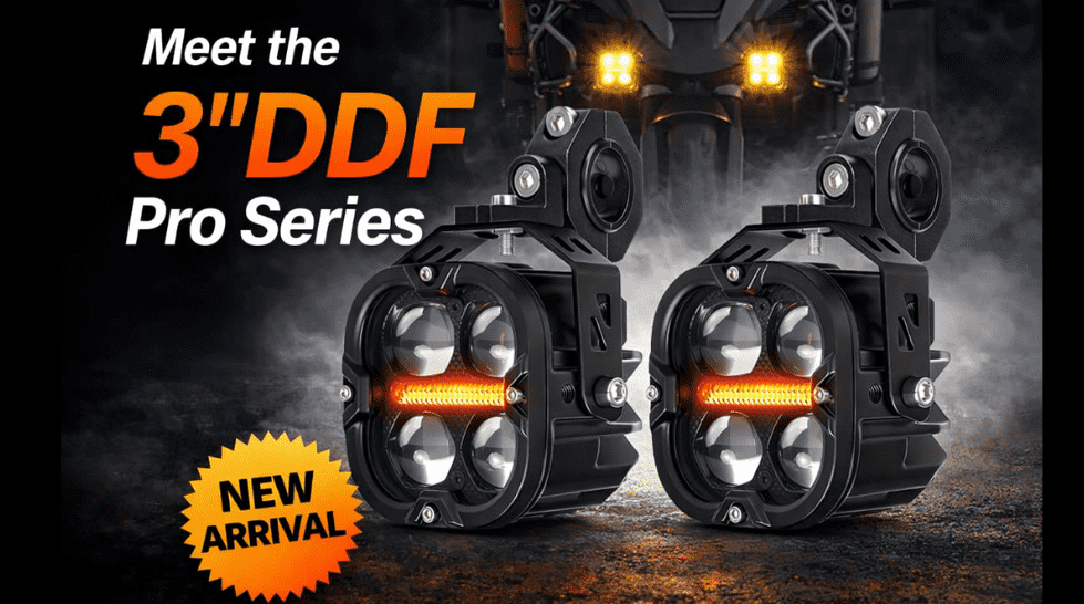 3inch DDF Pro Series LED Auxiliary Motorcycle Lights