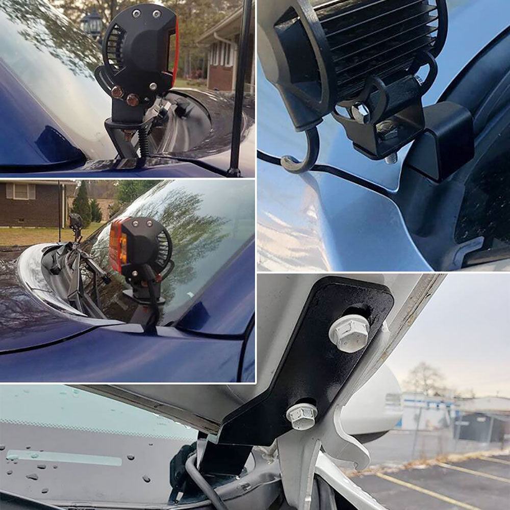 Soportes de montaje para luces en canaleta del capó Toyota Tacoma 2016-2020