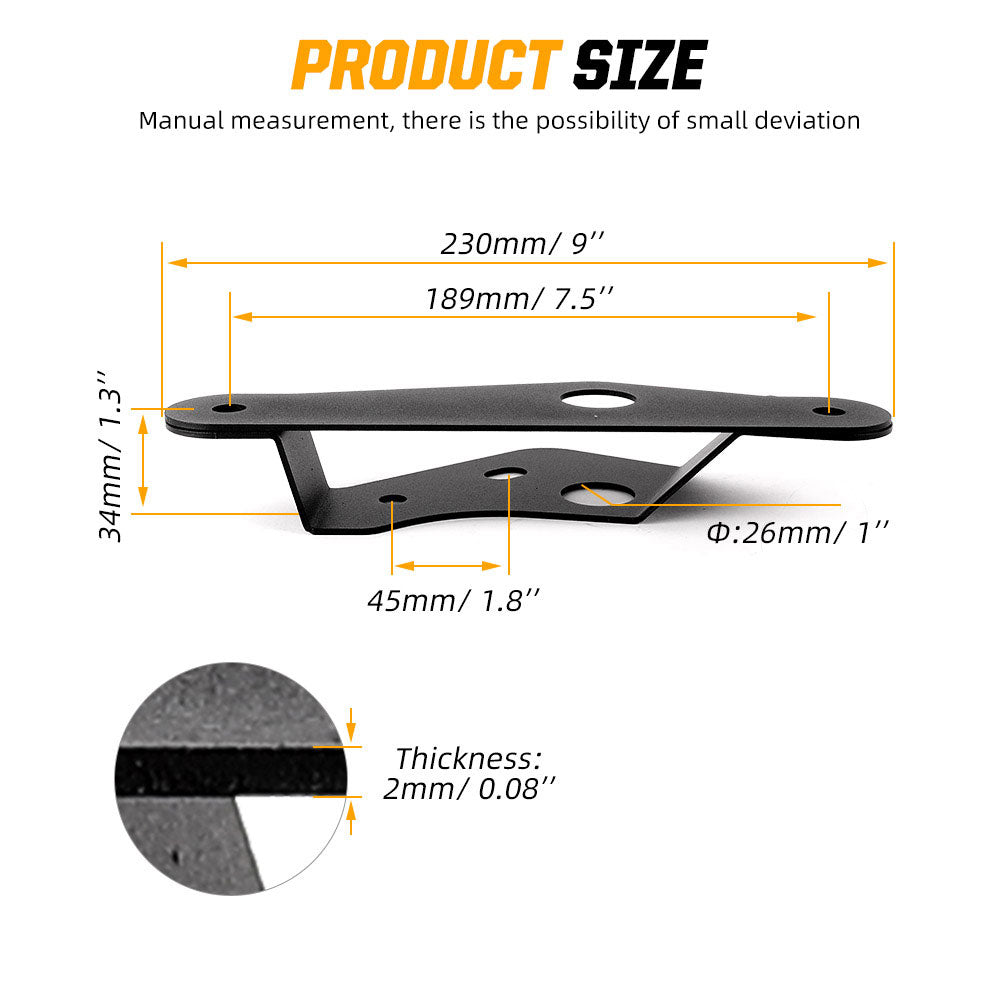 2021-2024 Ford Bronco Dual Lamp Mirror/Ditch Light Mounting Brackets(2pcs/Set)