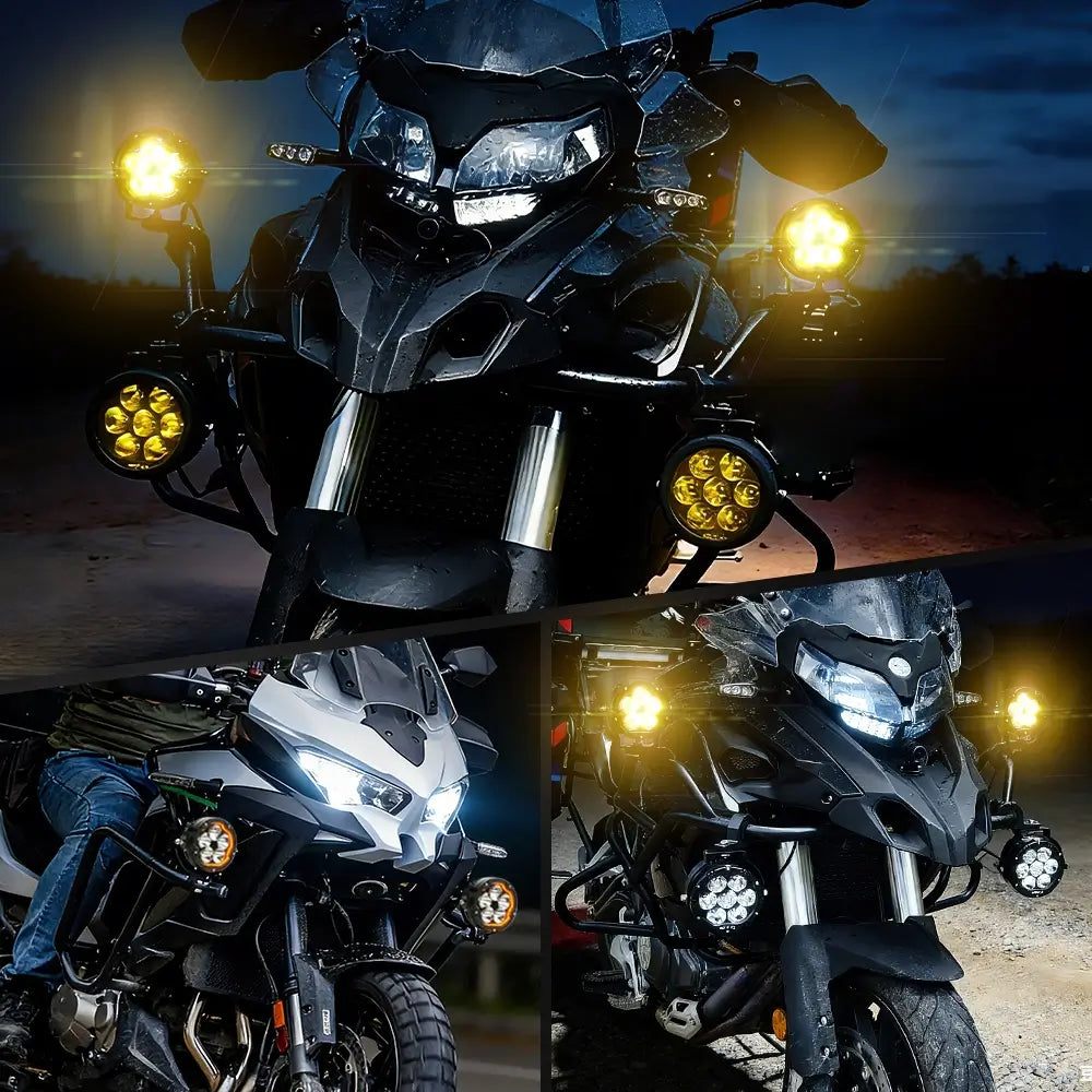 (Preventa) Luces Auxiliares LED Multimodo para Motocicleta Serie Atlas de 3.5 pulgadas (Juego/2 piezas)
