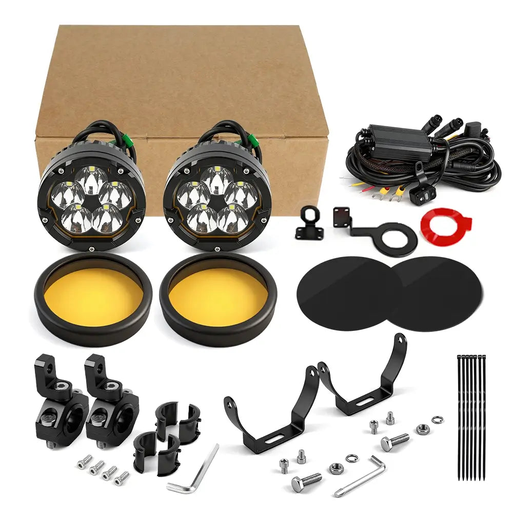 (Pre-Order)3.5inch Atlas Series Multi-Mode LED Motorcycle Auxiliary Lights(Set/2pcs)