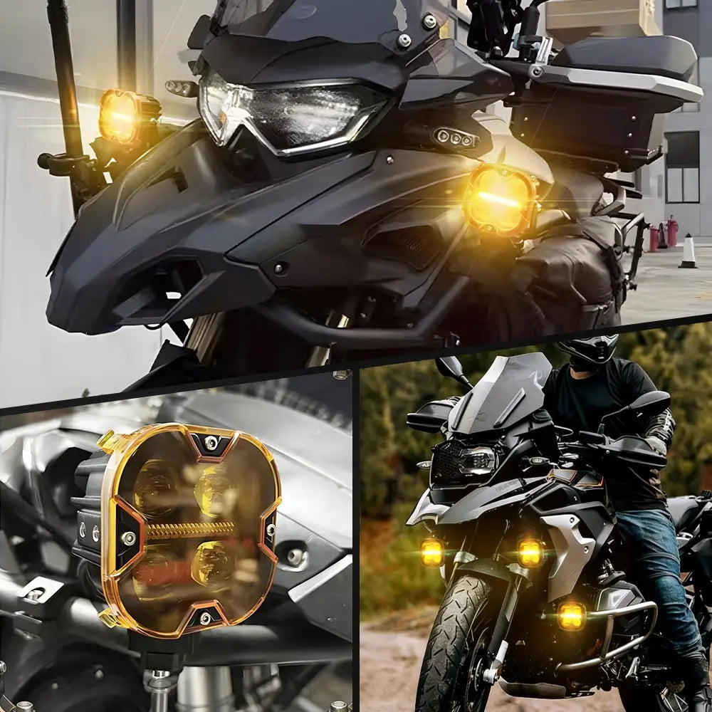 3inch DDF Pro Series LED Auxiliary Motorcycle Lights(Set/2pcs)