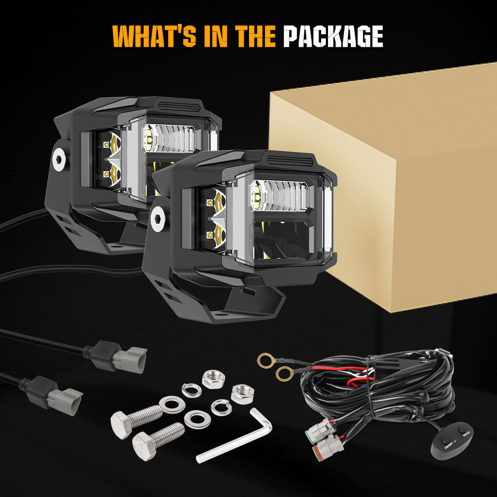 3inch-V5-Series-White-Beam-Side-Shooter-Led-Light-Pods-With-White-DRL-package