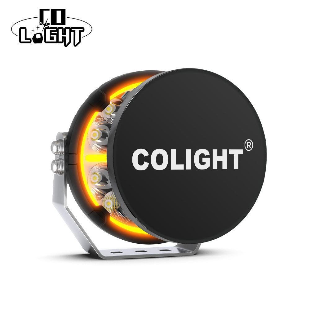 Protective Cover For 6.5inch/9inch TrailBlazer Series LED Driving Light-Yellow/Black(Set/2pc)