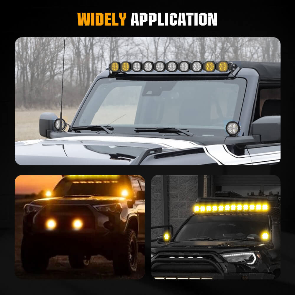 COLIGHT 34inch Mojave Series Linkable Light Bar With Yellow Backlight