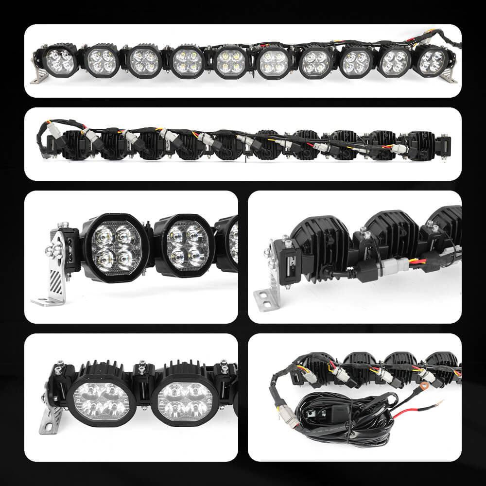 COLIGHT 34inch Mojave Series Linkable Light Bar With Yellow Backlight