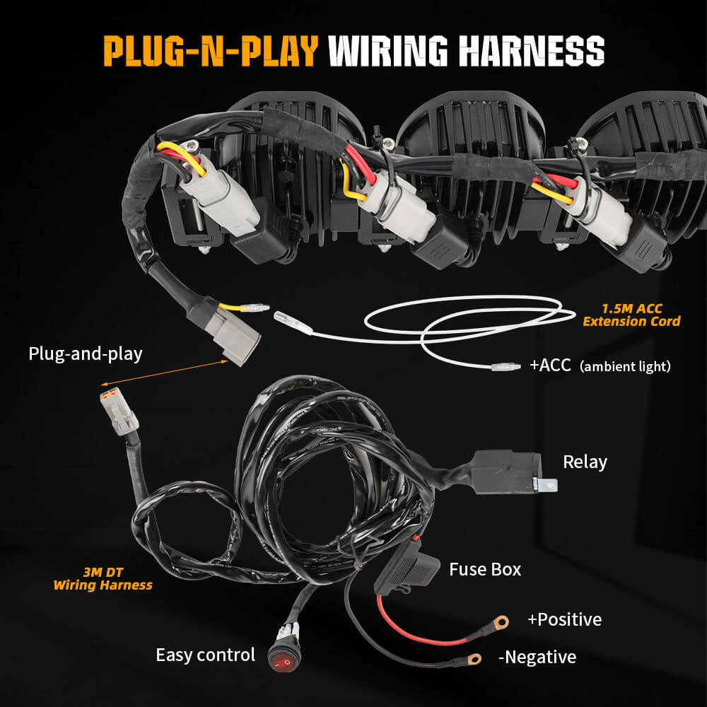 COLIGHT 34inch Mojave Series Linkable Light Bar With Yellow Backlight