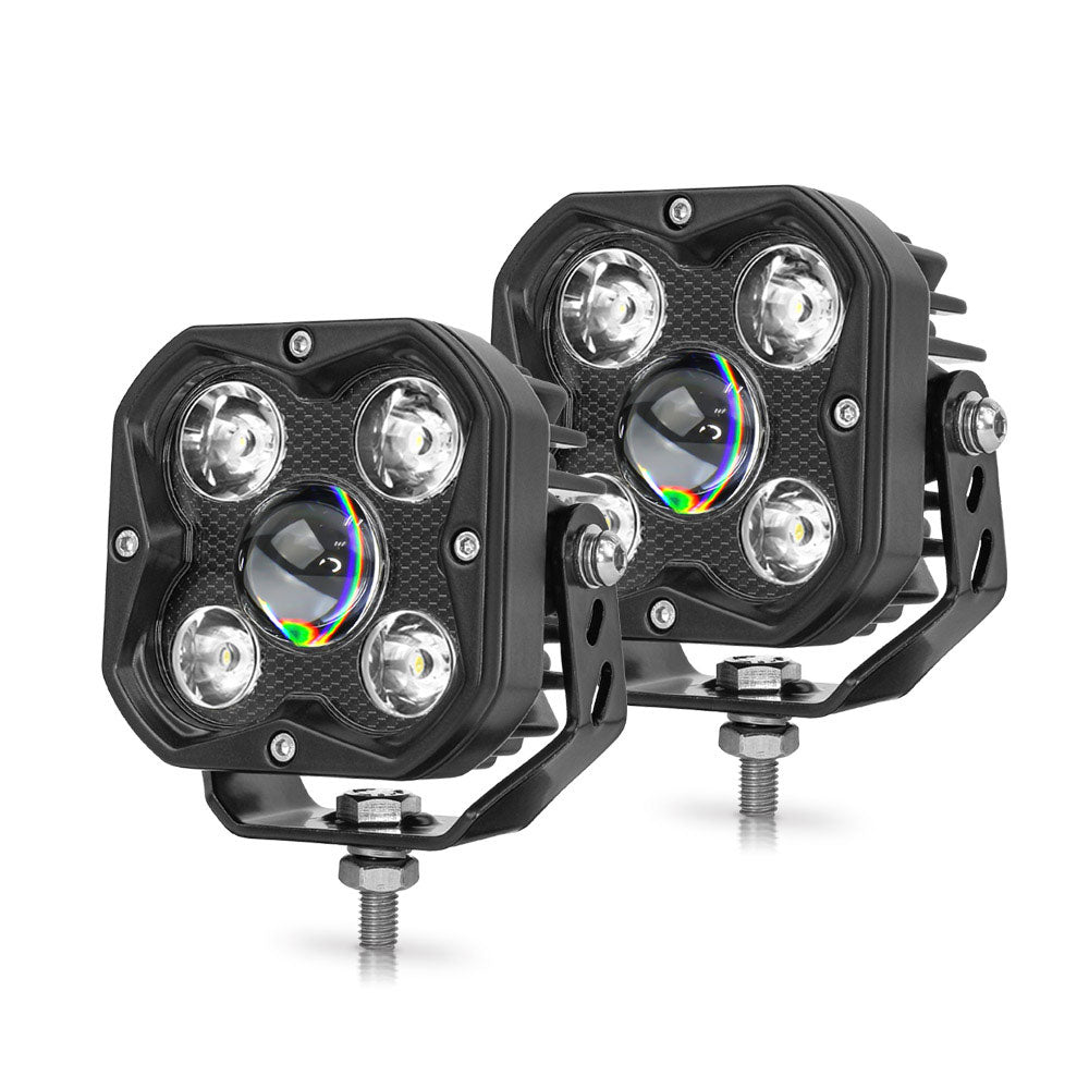 COLIGHT 3inch HD Series White Spot Motorcycle Lights