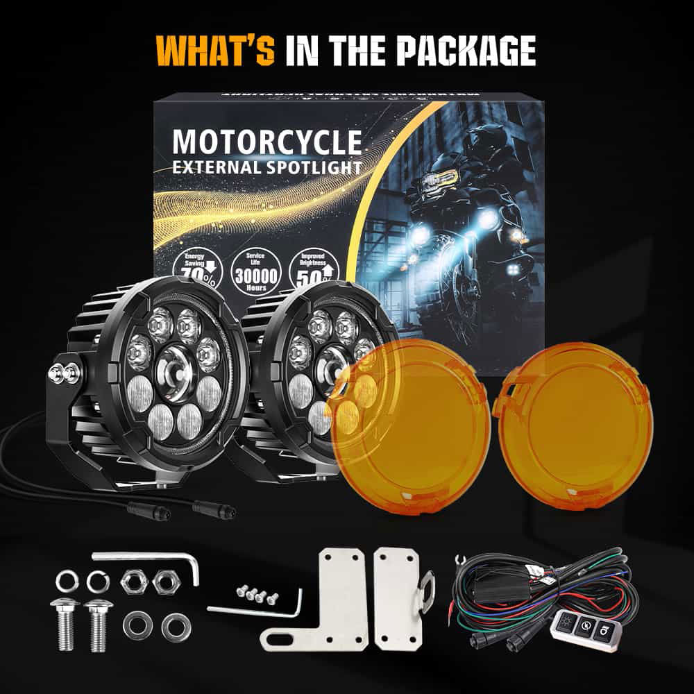 COLIGHT D09 Pro Motorcycle Lights With Hi low Beam& DRL(Set/2pc)