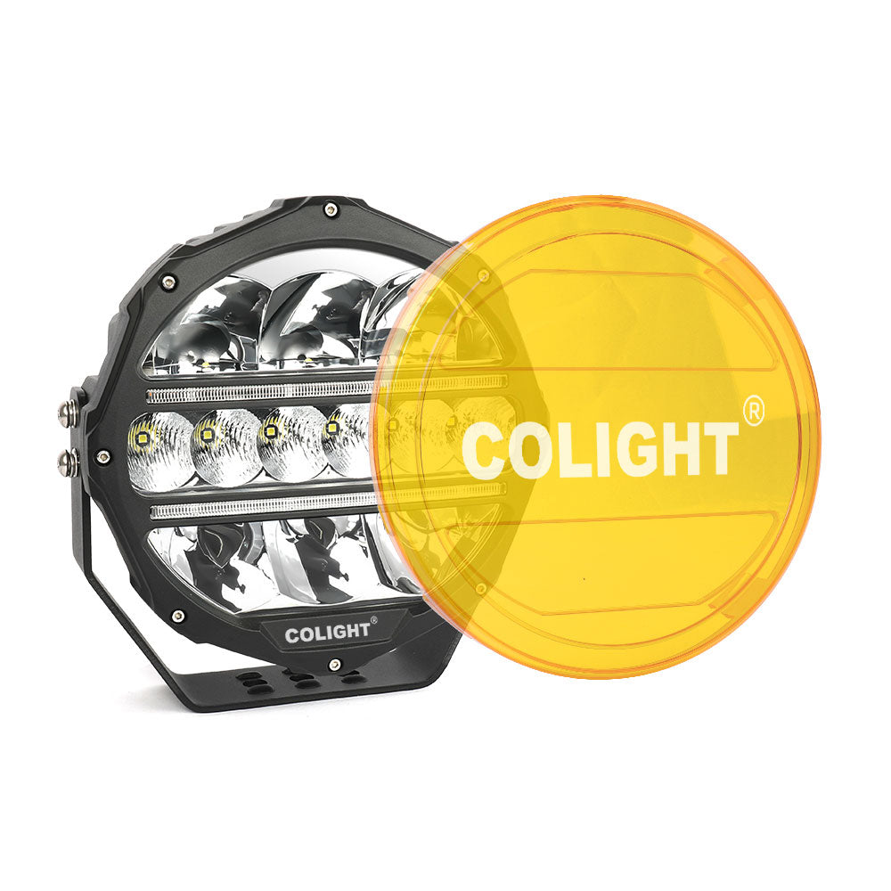 Protective Cover For 7inch/9inch L5 Series LED Driving Light-Yellow/Black(Set/2pc)