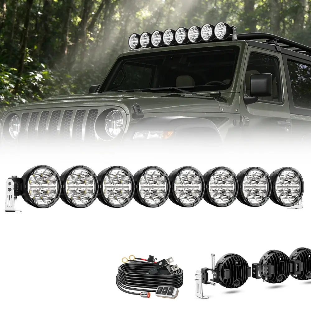 COLIGHT SR5 Pro Series Round Linkable Light Bar with Dynamic DRL