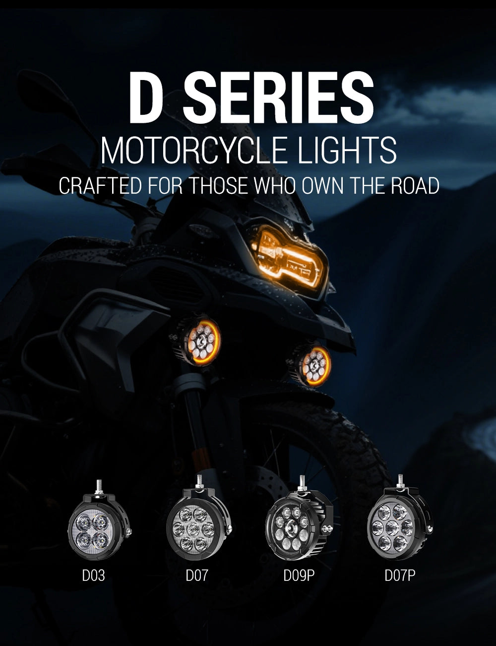 COLIGHT D Series Motorcycle Lights