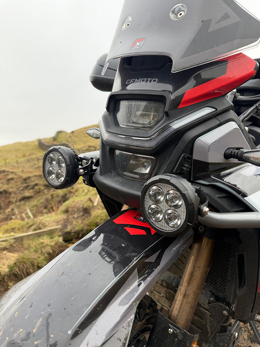 CO LIGHT 3.5inch D03 Series Motorcycle Auxiliary Lights With Amber Backlight(Set/2pcs)