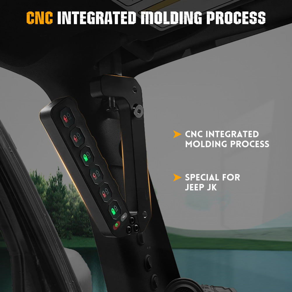 Jeep Wrangler JK Grab Handle 6 Gang Switch Panel