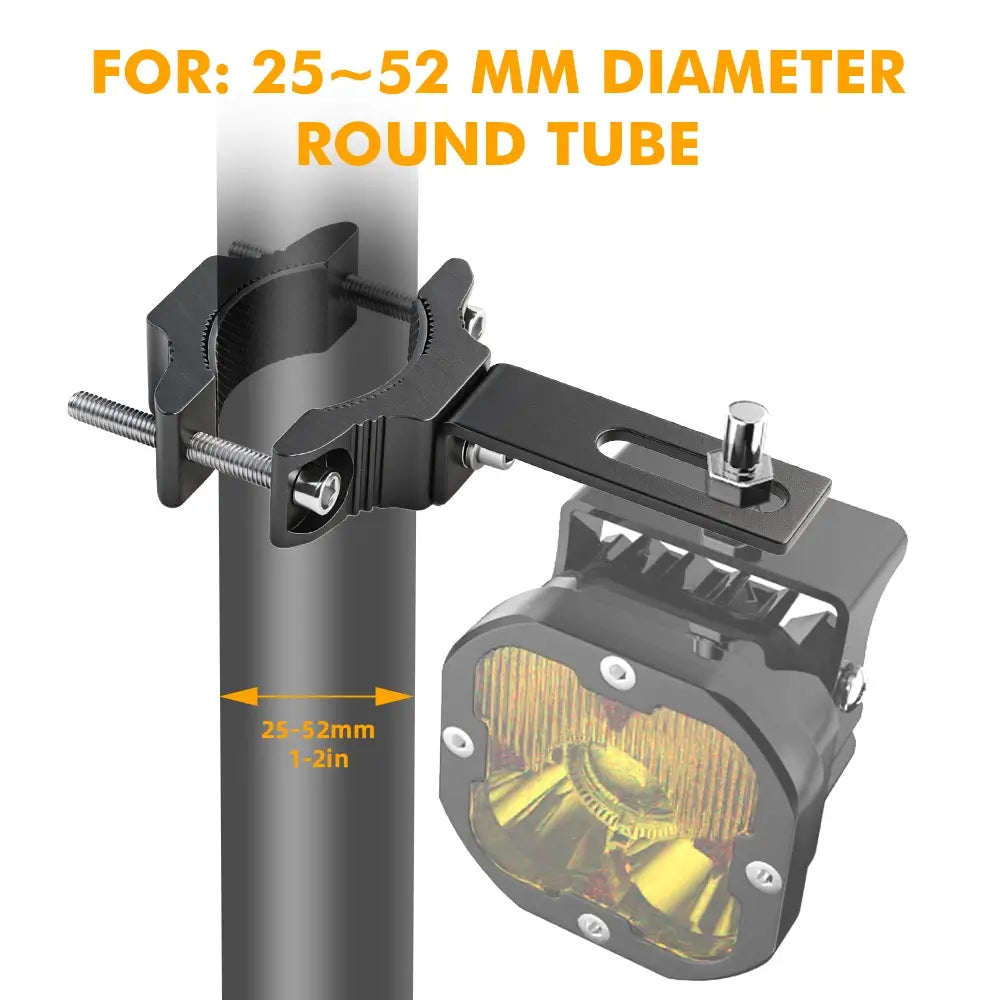 Motorrad-Gabelrohr-Klemmhalterung (25–52mm) mit L-Halterung