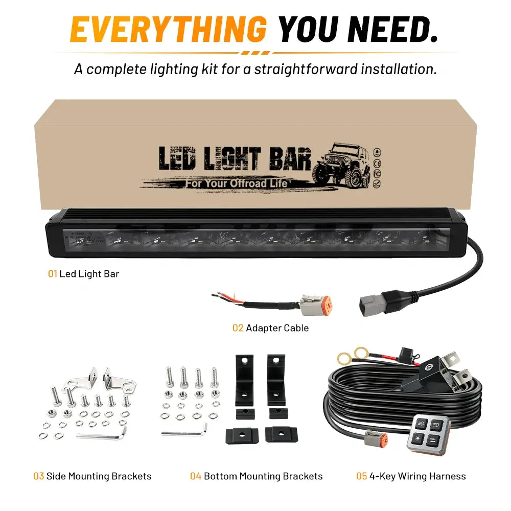 COLIGHT PB Pro Series Dual Color LED Light Bar with Dynamic DRL-10inch/21inch/32inch/40inch/52inch