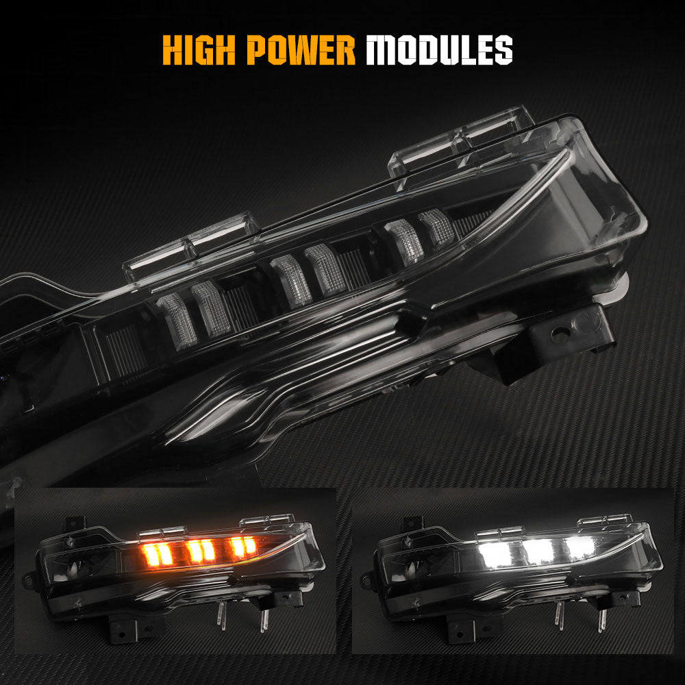 Replacement Led Projector Fog Light With Turn DRL for 2019-2023 Tesla Model 3 / Y