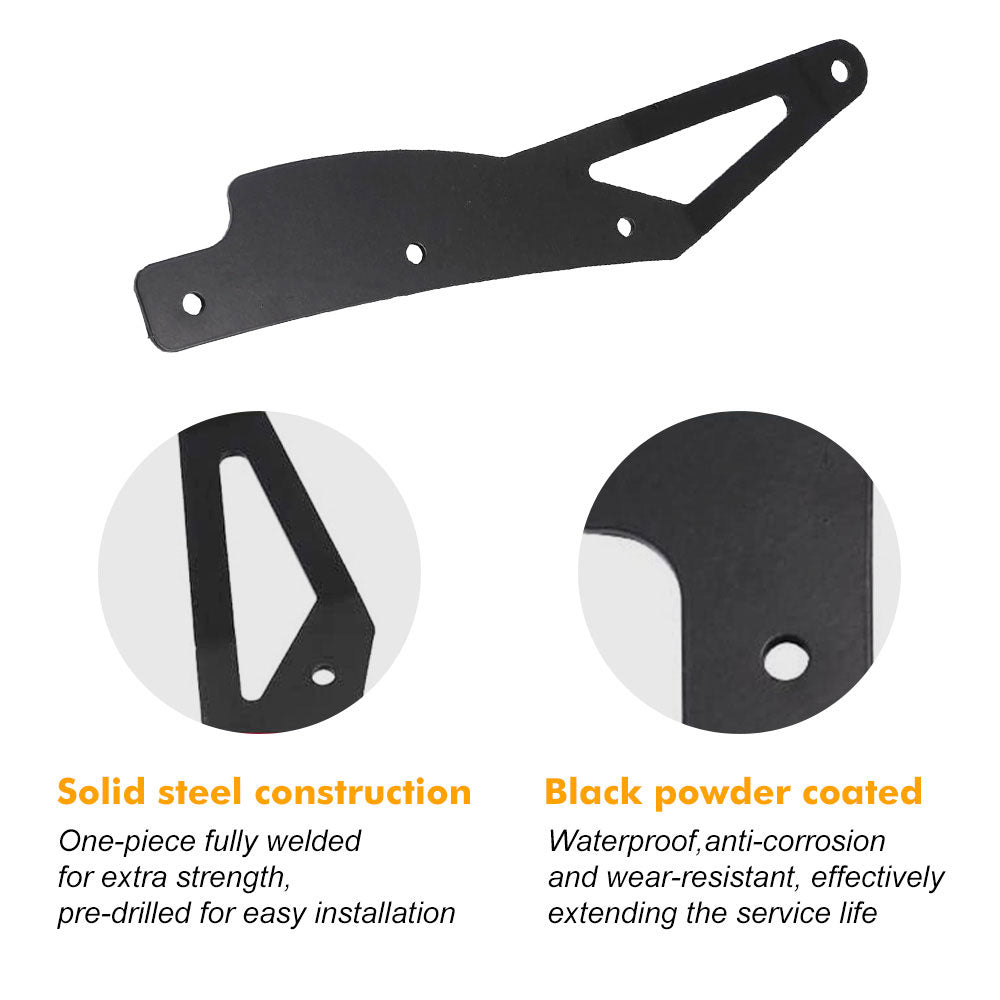 2005-2015 Toyota Tacoma 42" Curved Light Bar Upper Roof Mounting Brackets