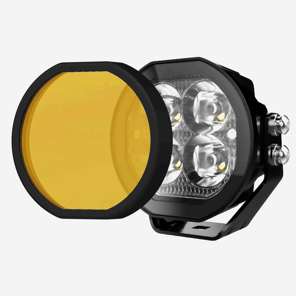 Single Yellow Cover For 3Inch Mojave Series Light Bar