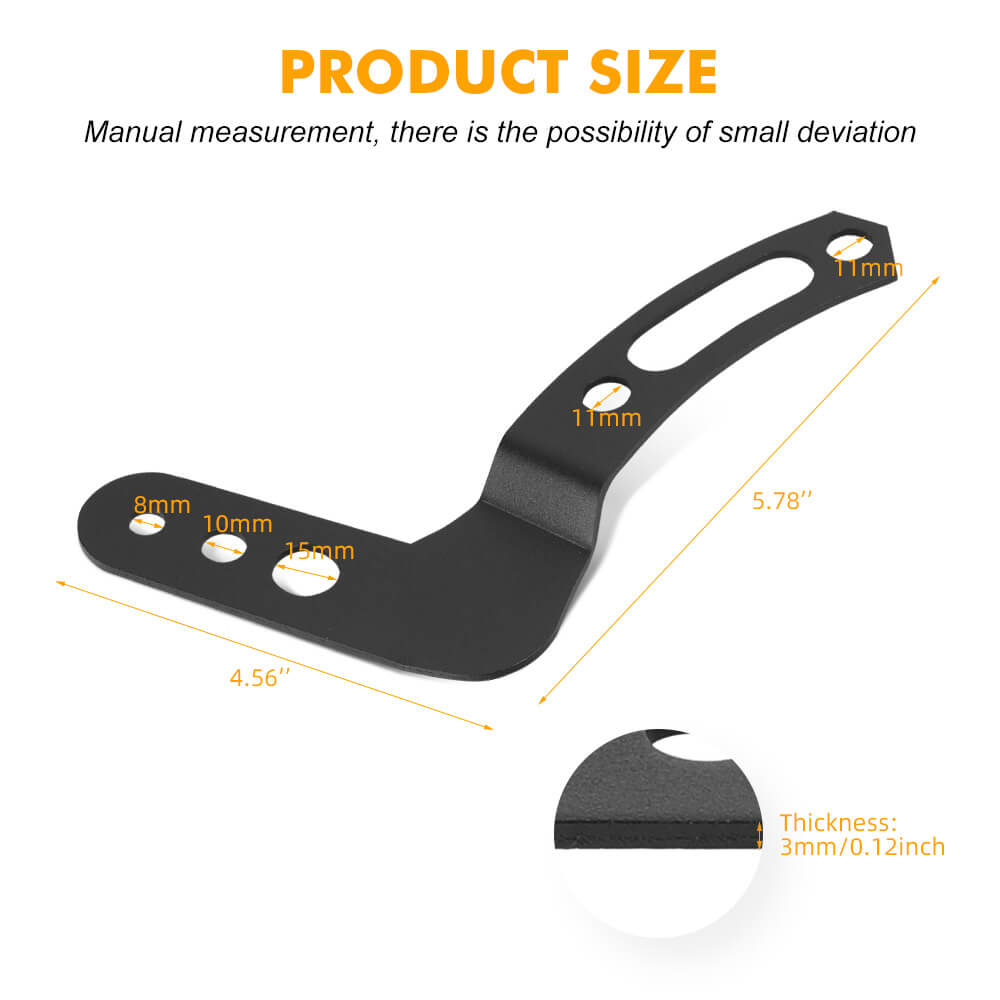 Supports de montage de barre lumineuse LED supérieure pour toit pour Polaris RZR 900 1000 800