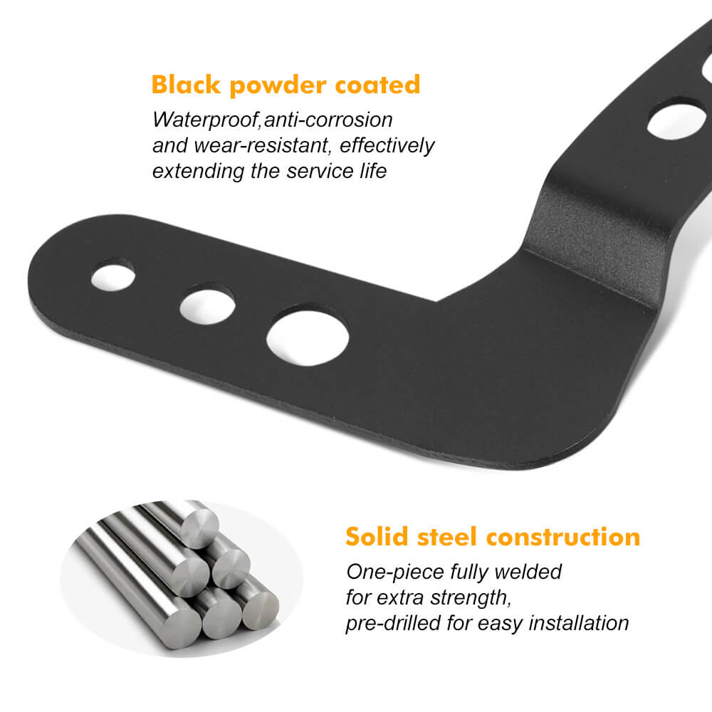 Supports de montage de barre lumineuse LED supérieure pour toit pour Polaris RZR 900 1000 800