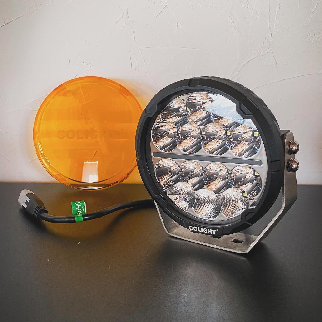 Protective Cover For 6.5inch/9inch TrailBlazer Series LED Driving Light-Yellow/Black(Set/2pc)