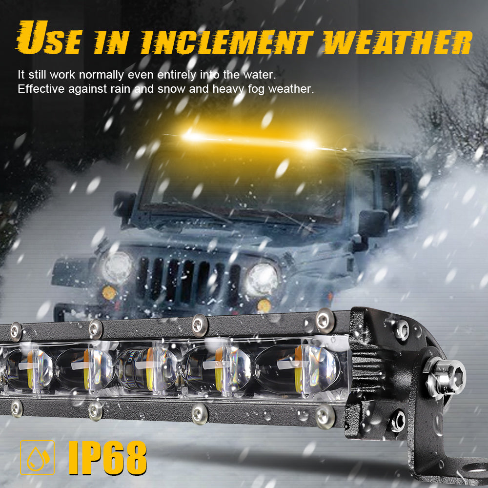 50inch Z10 Series White & Yellow Strobe Slim Light Bar