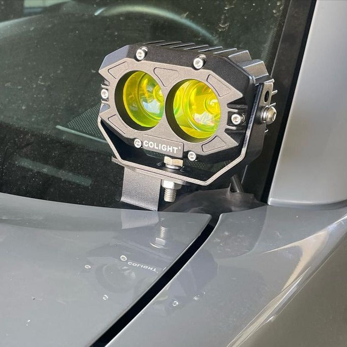 COLIGHT 4inch Rob2 Pro Series Yellow Flood Ditch Lights