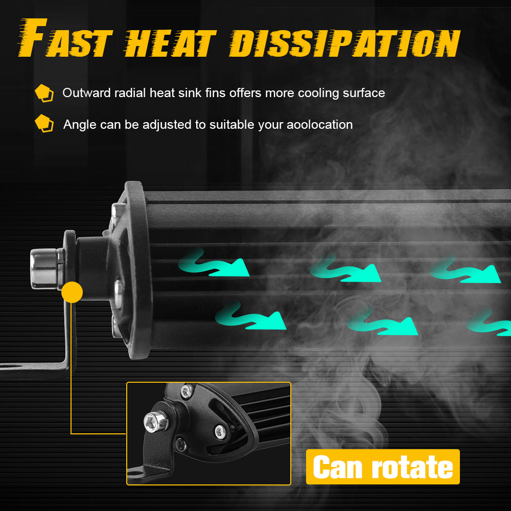 14inch Z10 Series White & Yellow Strobe Slim Light Bar