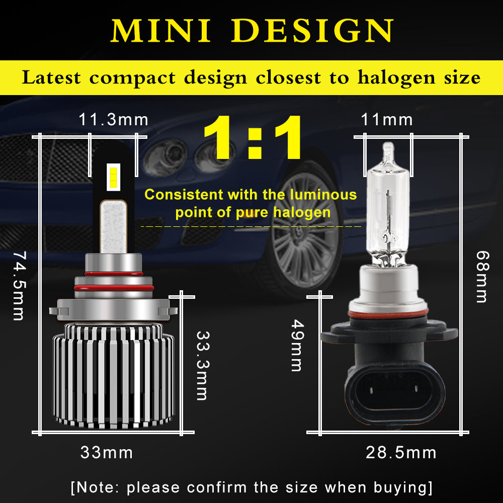 T1 Series Fan LED Headlight Bulb