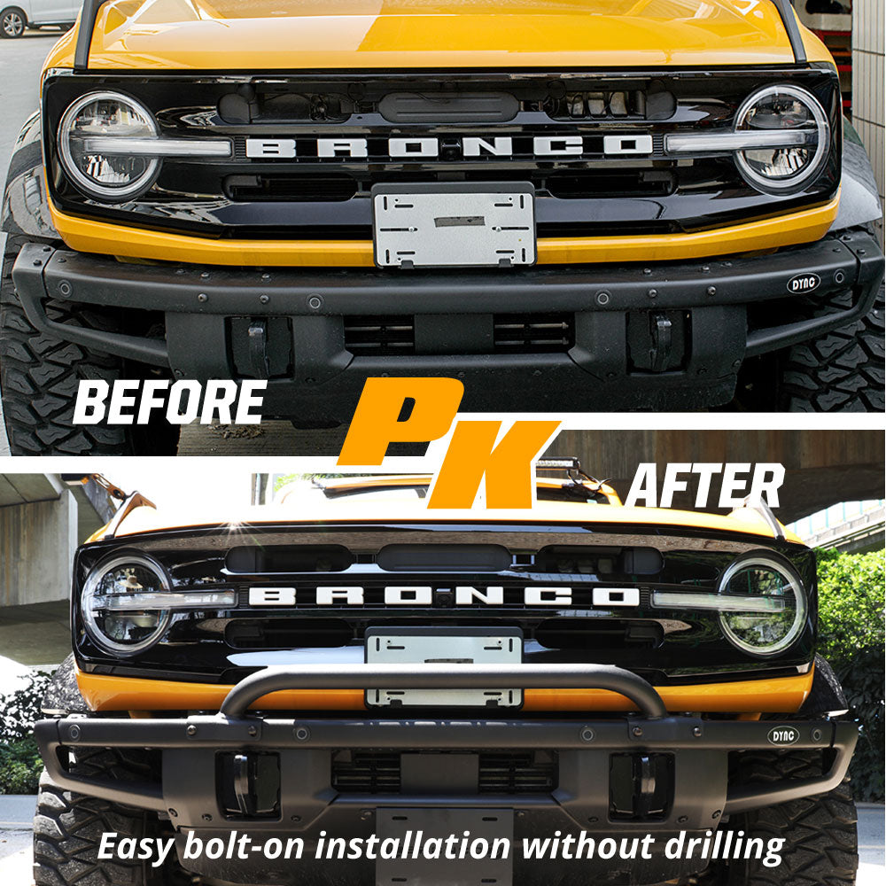 2021-2022 Ford Bronco Front Bumper LED Light Mounting Brackets