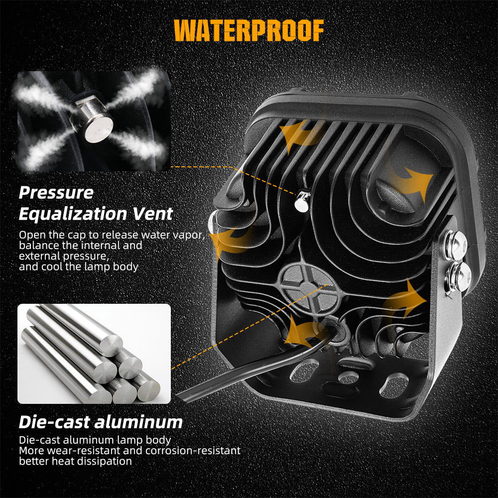 CO LIGHT 4.5 Inch Cube4 Series Spot Offroad Driving Lights