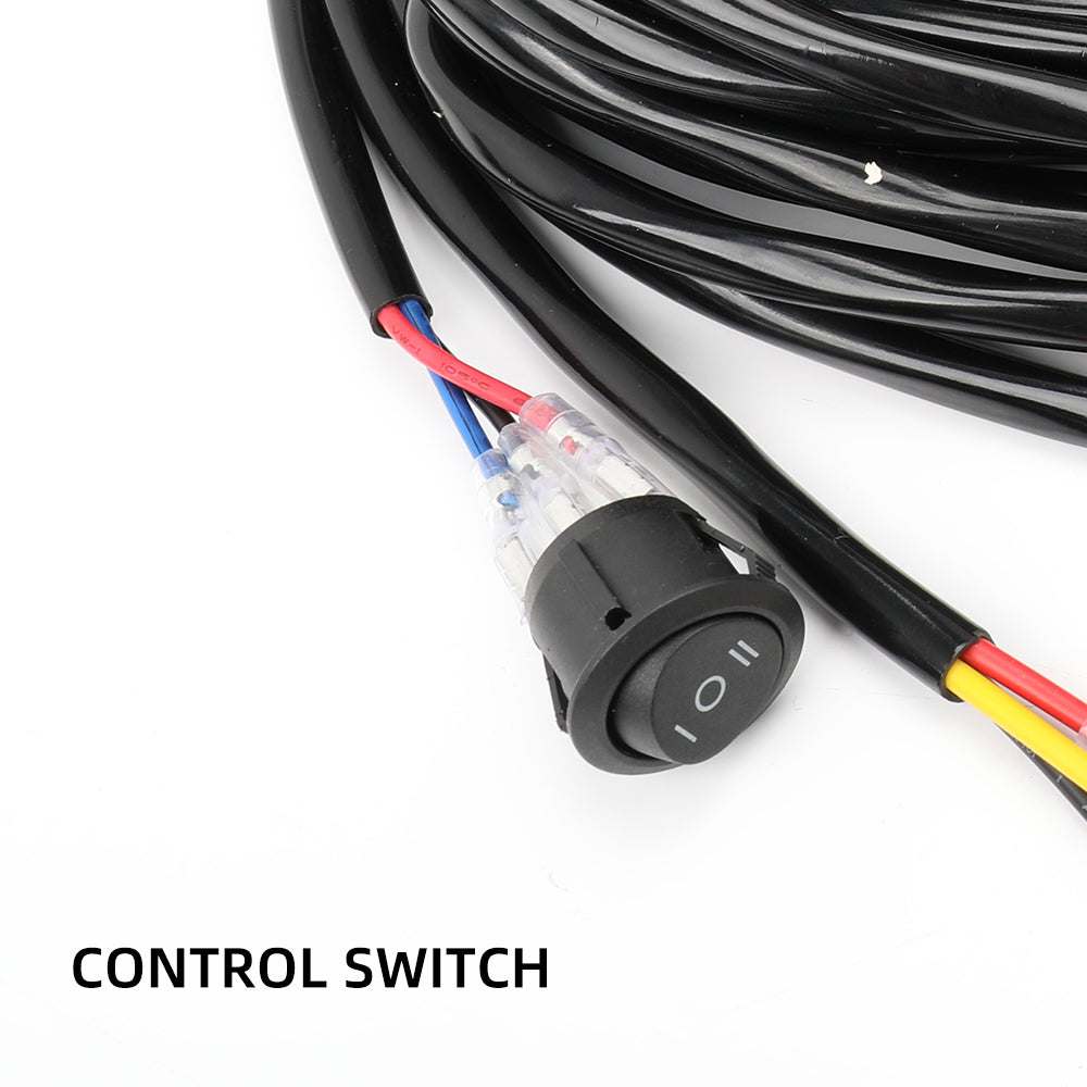 Bulge Series Wire Harness Kit With 12V Relay-Two Leads
