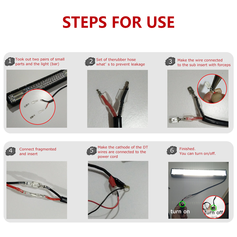 Normal H Connector 3M Wire Harness For Light Bar