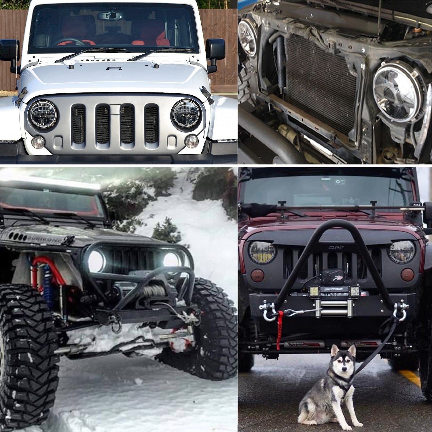 CO LIGHT 7inch Large Reflector Dual Beam Classic LED Headlight