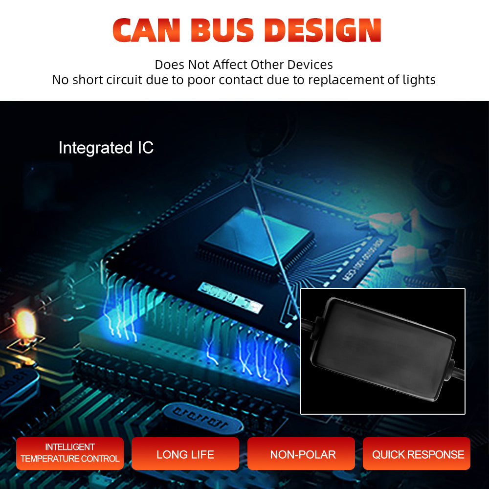 Y9 Mini Projector 6000K Led Headlight Bulbs