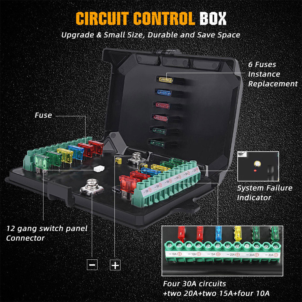 New 12 Gang RGB Switch Panel System
