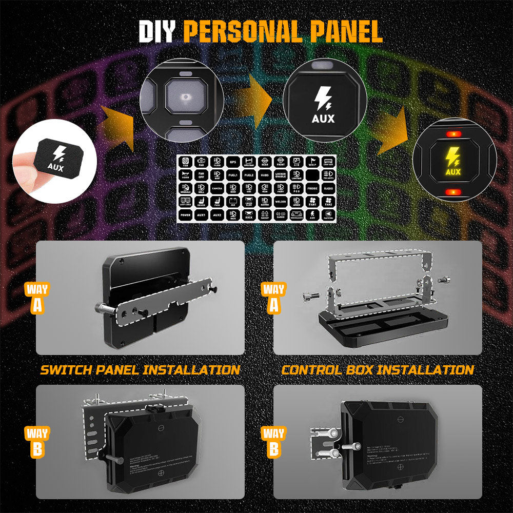 New 12 Gang RGB Switch Panel System