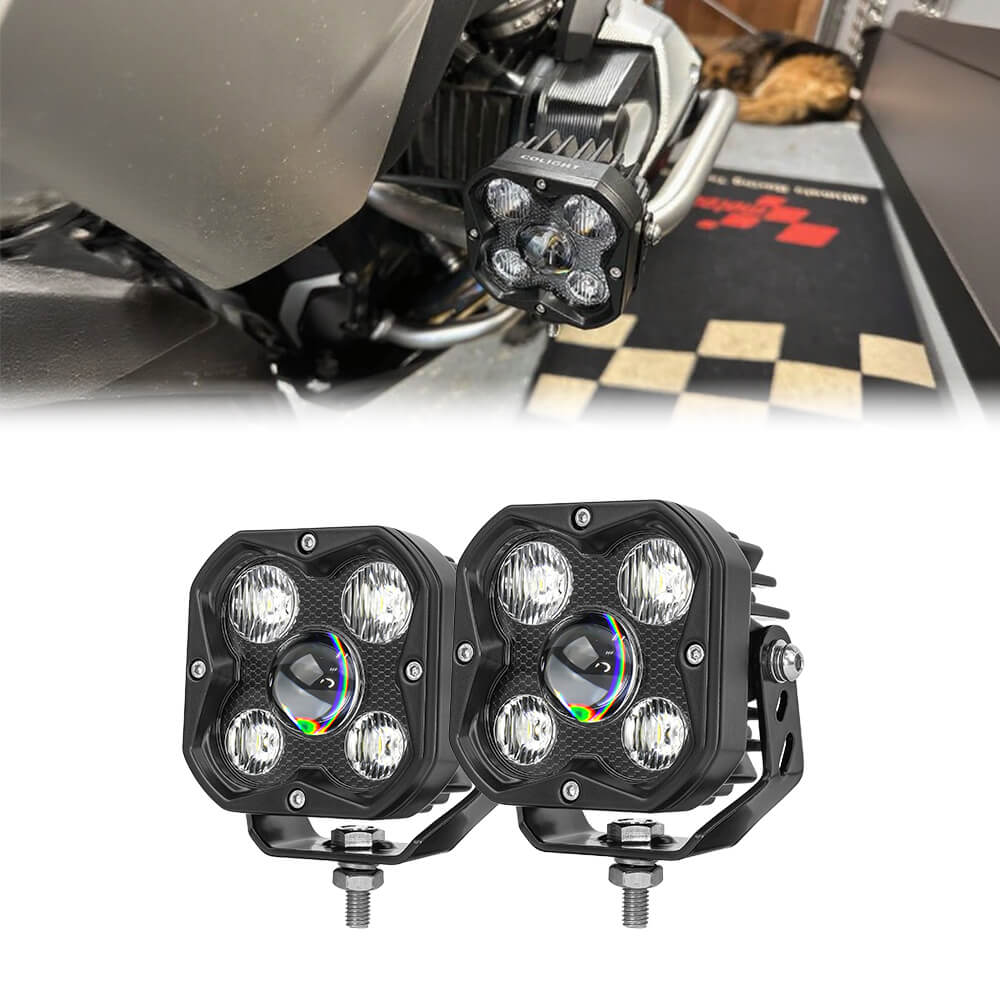 COLIGHT®3inch HD Series White Flood Beam LED Ditch Lights