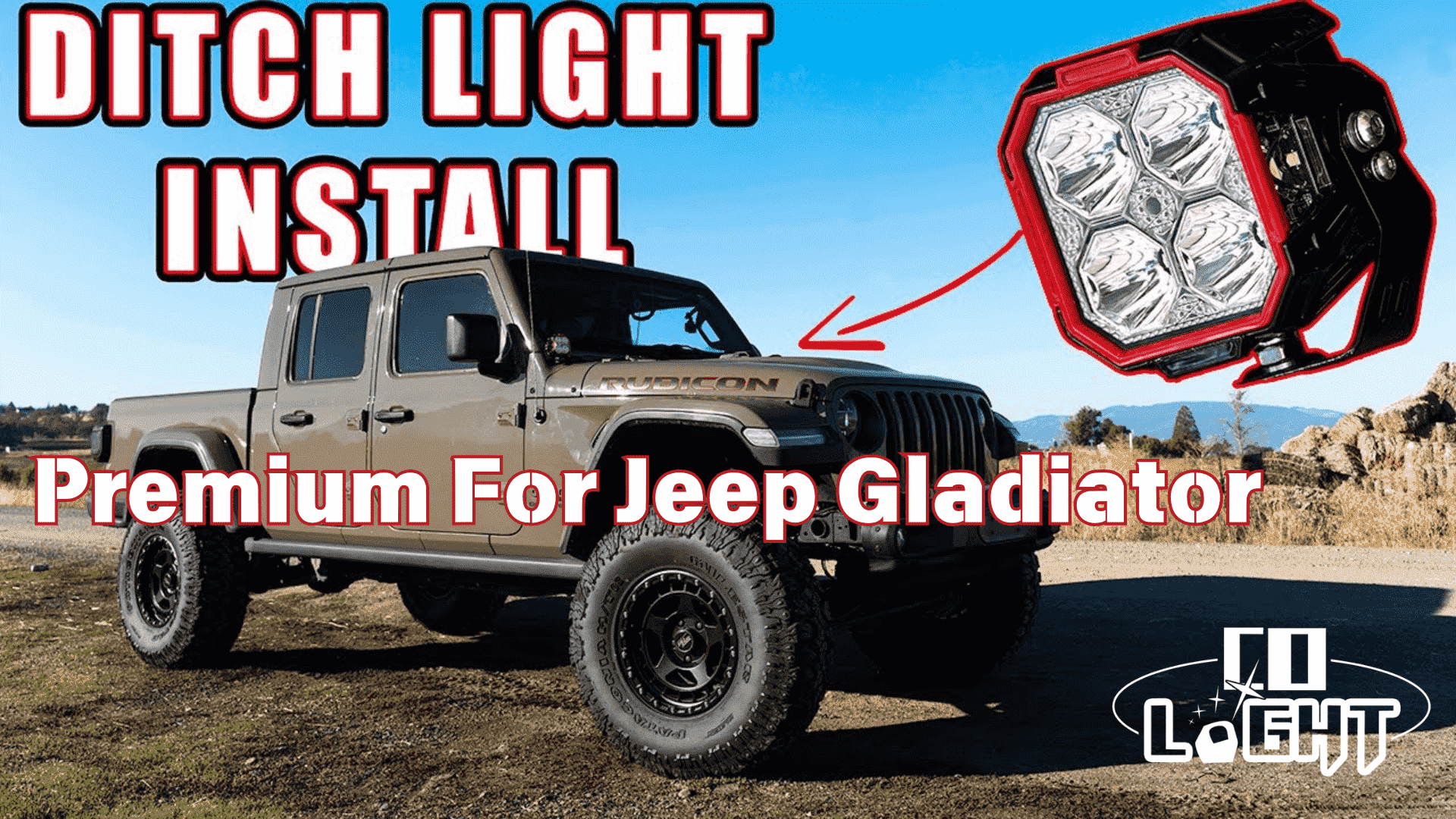 Upgrade Your Jeep Gladiator with Premium Side-Shooter Ditch Lights