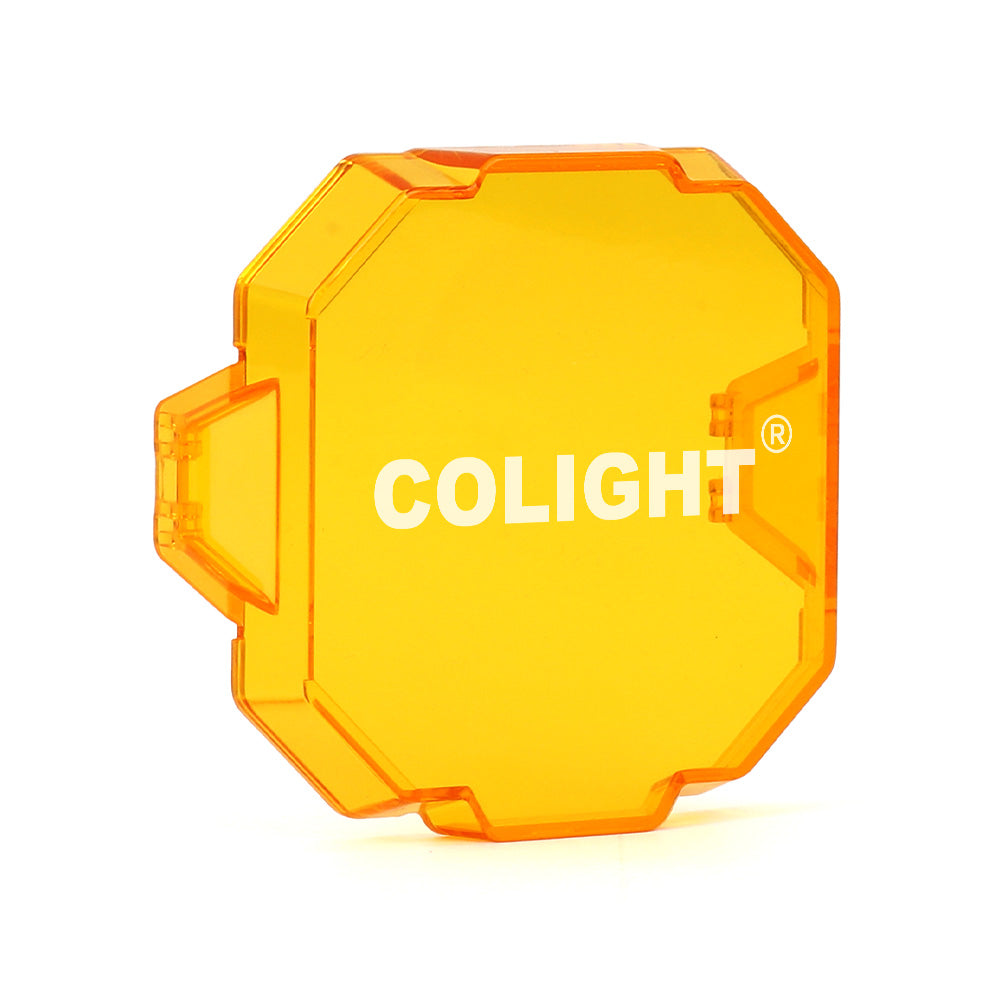 Protective Cover For 3inch Diamond Series Ditch Light Yellow/Black(Set/2pc)