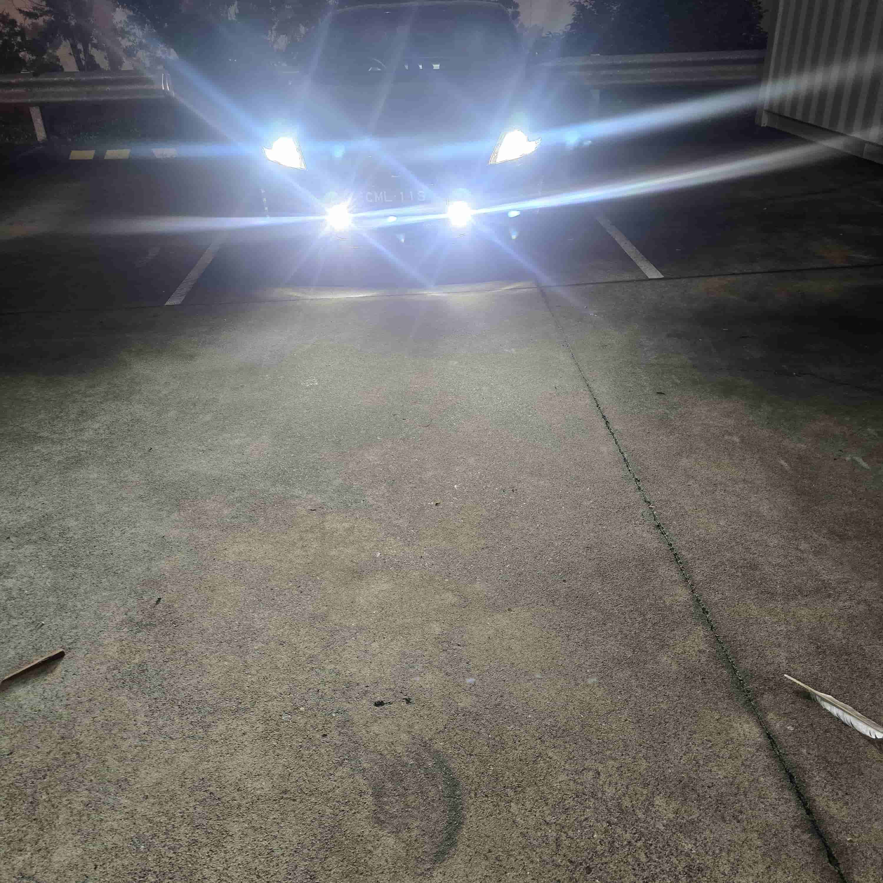 2.5 Inch Super Slim Yellow&White Dual Beam Bi-Led Projector Grille Lights(Set/2pcs)