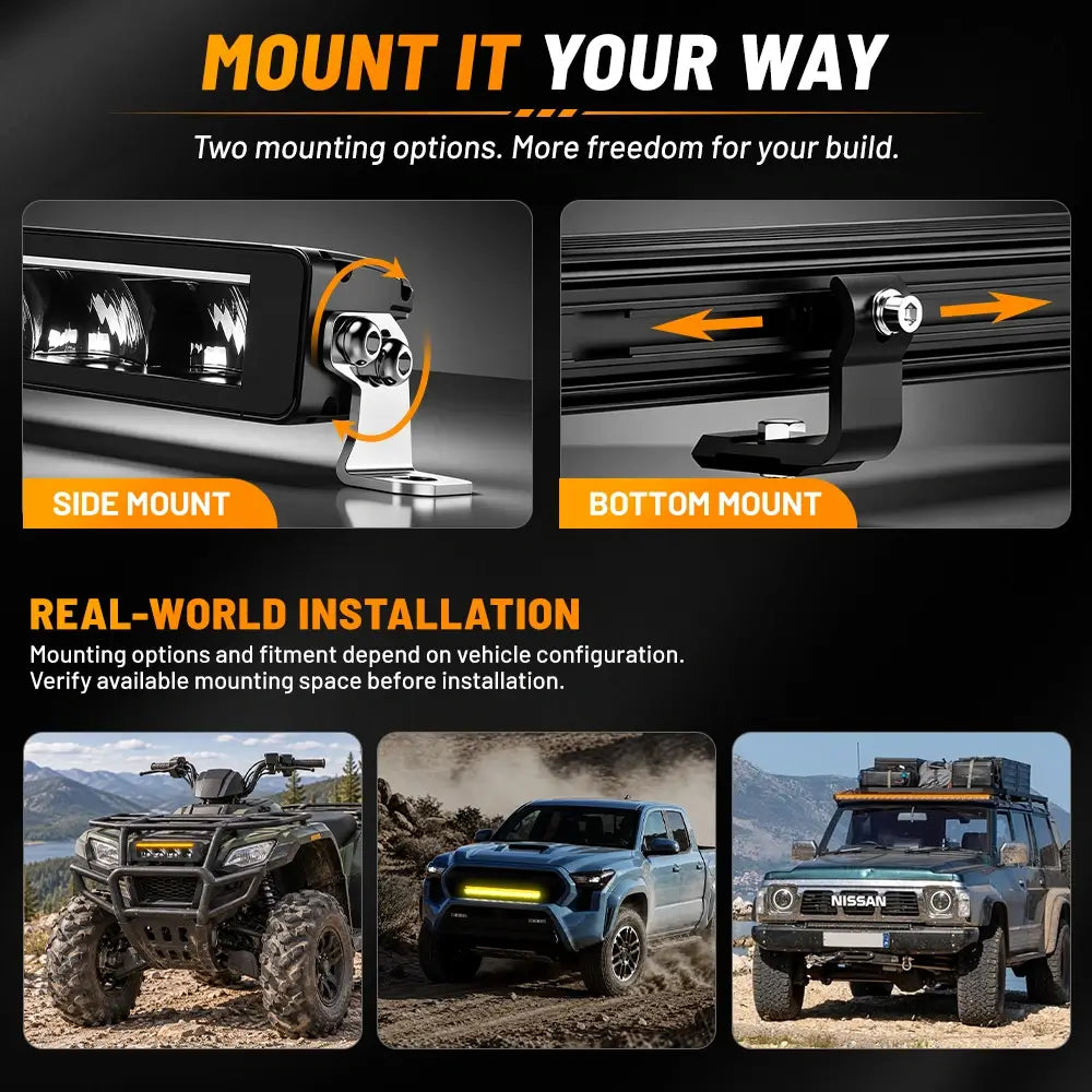COLIGHT PB Pro Series Dual Color LED Light Bar with Dynamic DRL-10inch/21inch/32inch/40inch/52inch