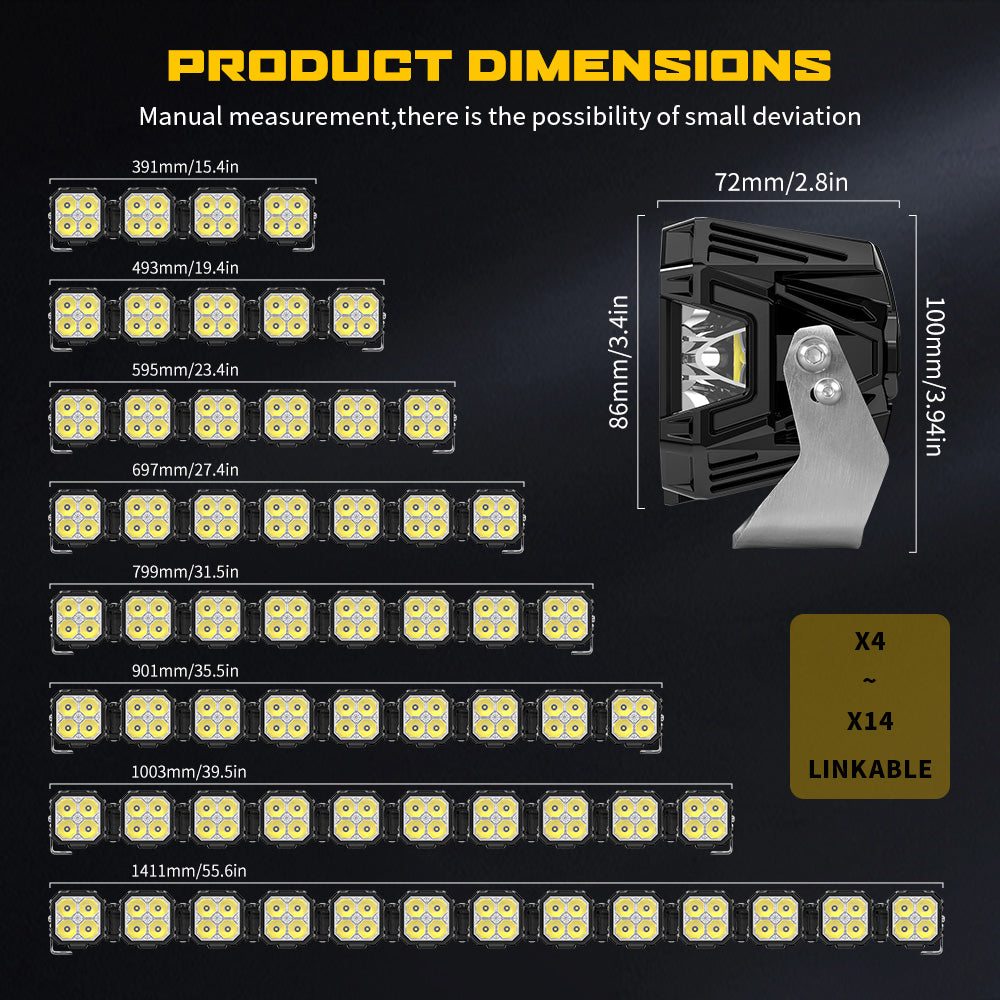 COLIGHT 40 Zoll Diamond Serie Verbindbare Lichtleiste mit RGB Tagfahrlicht