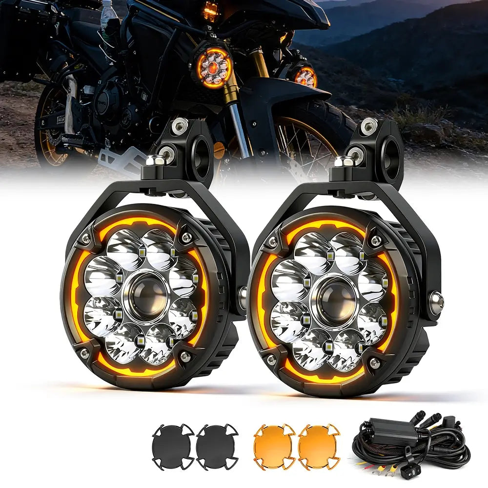 5 Zoll Atlas Serie Multi-Modus LED Motorrad Zusatzscheinwerfer (Set/2 Stück)
