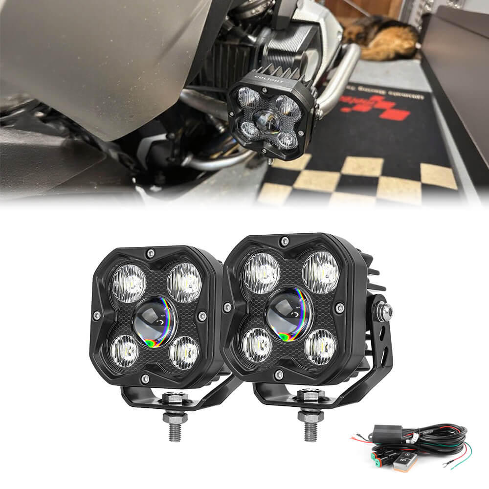 COLIGHT 3inch HD Serie Weiß Kombi-Strahl LED Grabenlichter (Set/2 Stück)