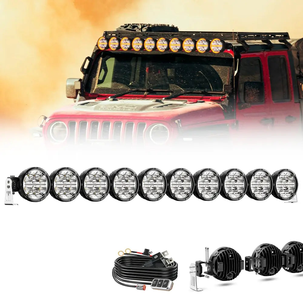 COLIGHT SR5 Pro Series Round Linkable Light Bar with Dynamic DRL