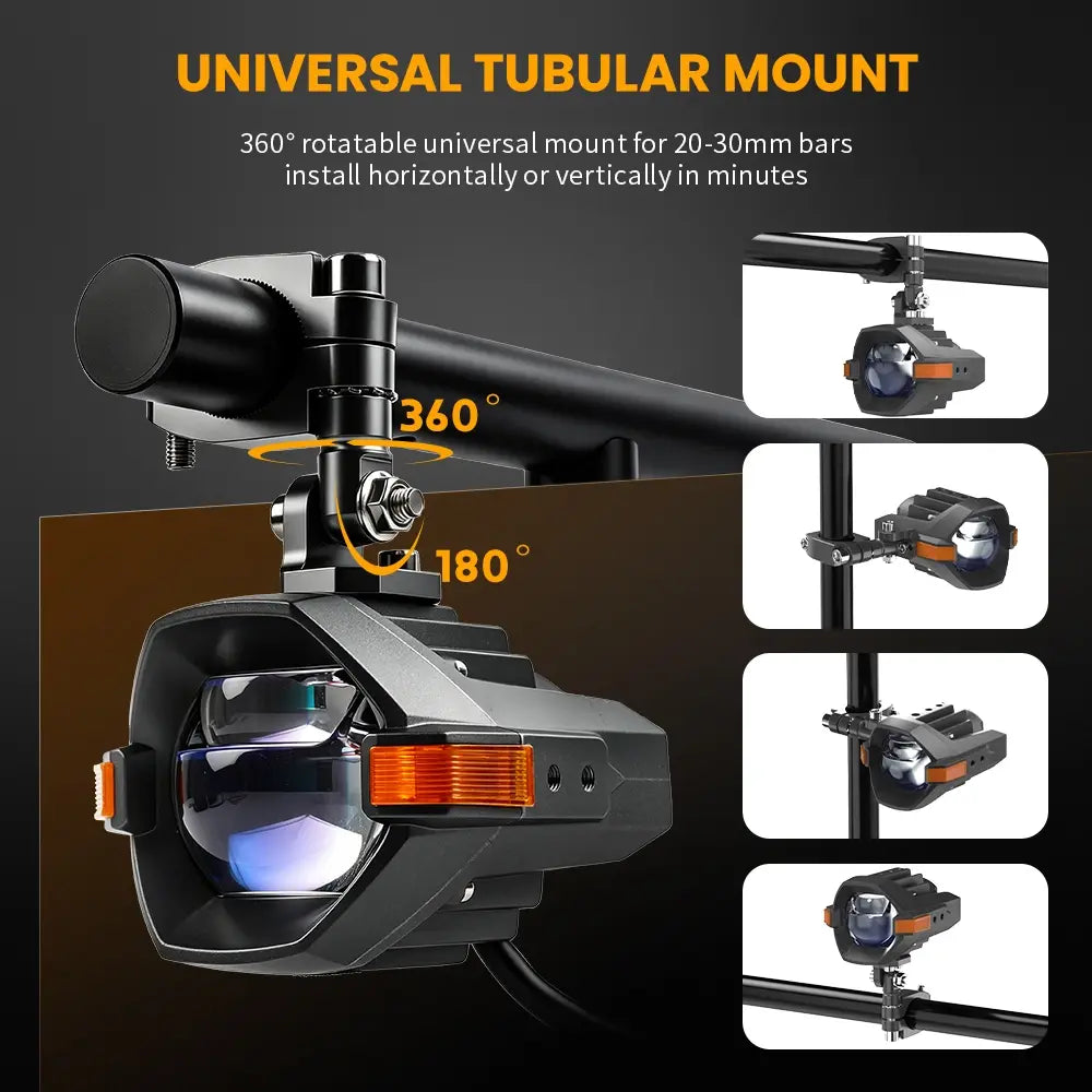 COLIGHT 3inch NOVA Series Bi-LED Motorcycle Driving Lights