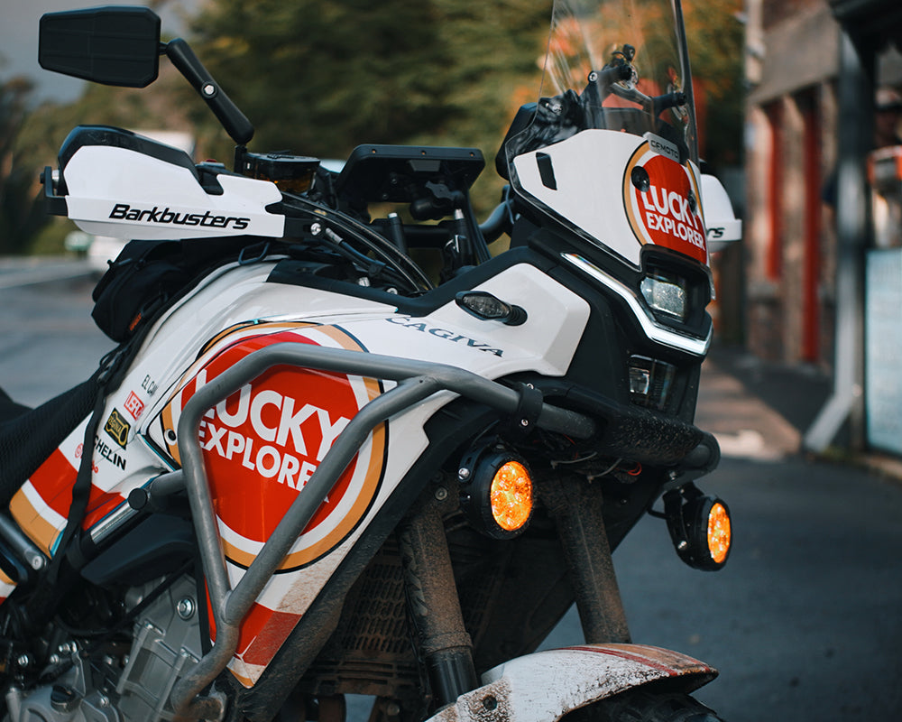 CO LIGHT 3.5inch D03 Series Motorcycle Auxiliary Lights With Amber Backlight(Set/2pcs)