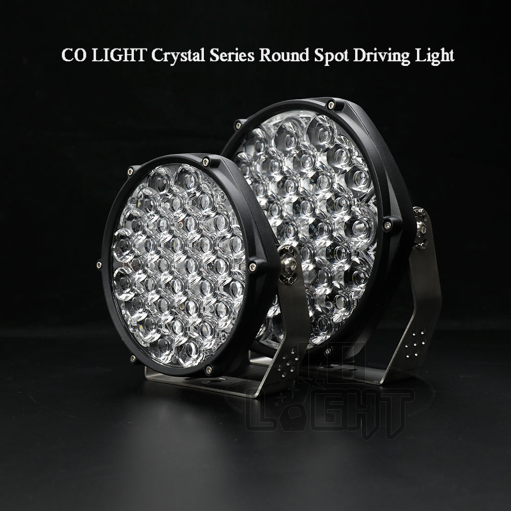 CO LIGHT 7inch Crystal Series Round LED Driving Light With Parking Lights